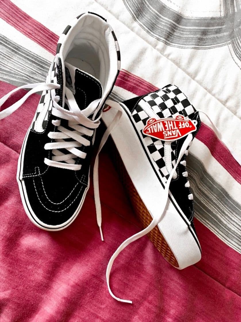 Fashion Vans Sk8 Hi Platform Calzado Checkerboard