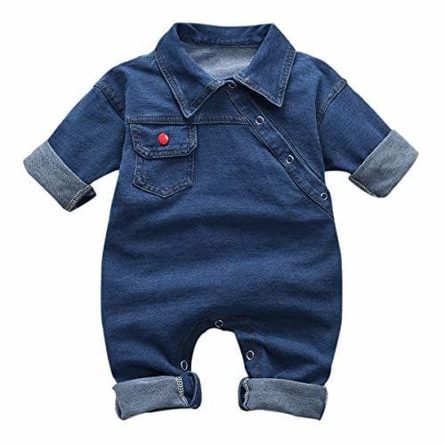 Product greatmtx Mameluco para Bebés Mono de Jeans para Bebé Recién Nacidos Ropa