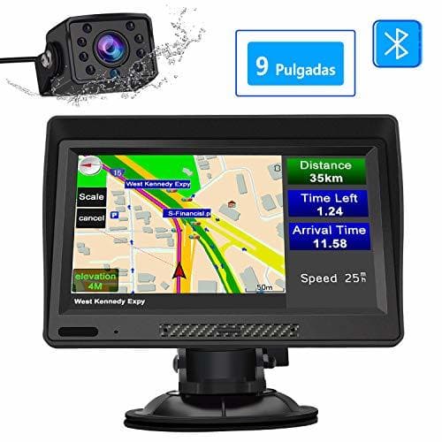 Producto AWESAFE Navegador GPS para Camiones y Coches con Bluetooth y Cámara Trasera