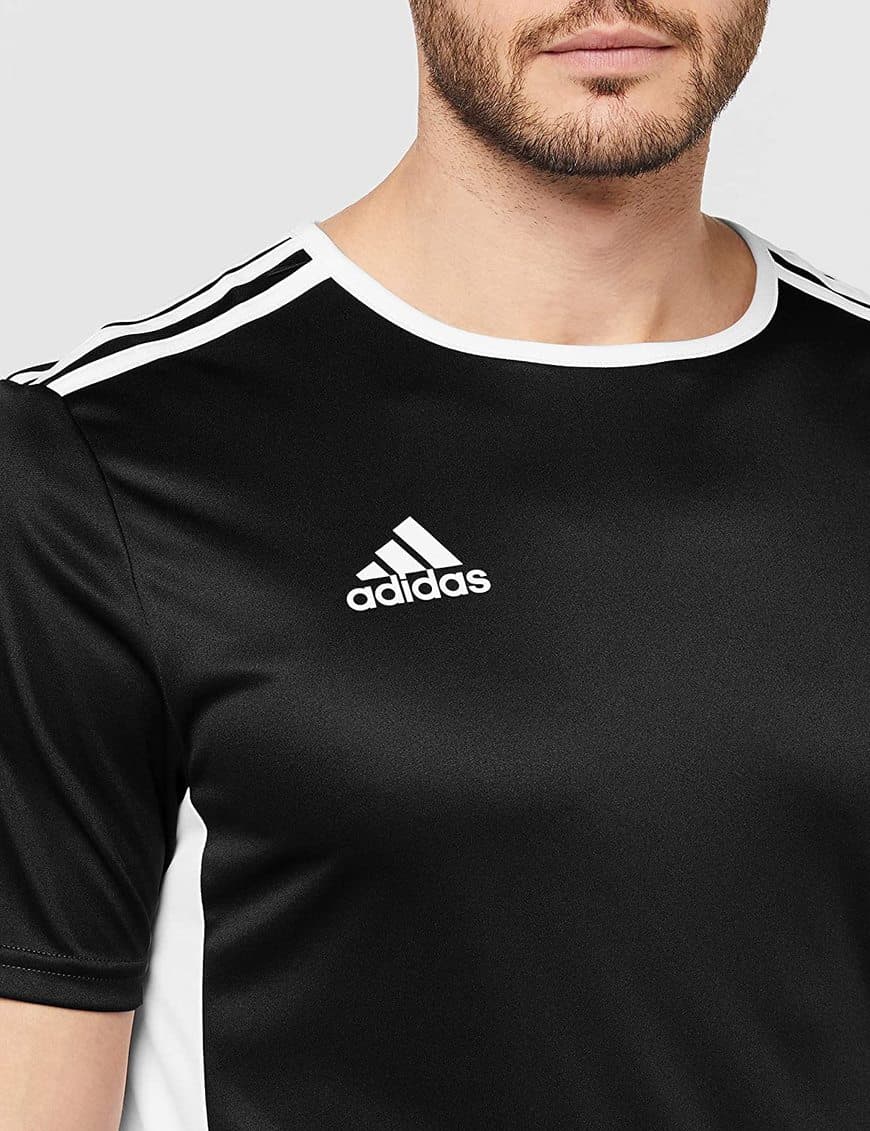 Fitness adidas Entrada 18 JSY Jersey de Fútbol de Manga Corta, Hombre, Marrón