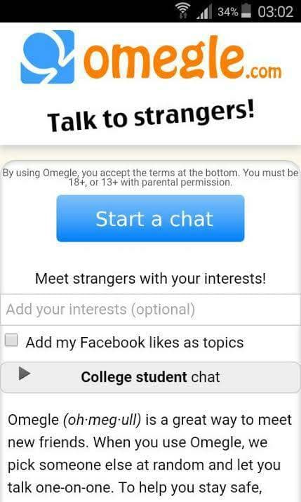 App Omegle 