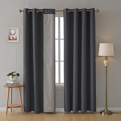 Producto Deconovo Cortinas Termicas Aislantes Frio y Calor para Ventanas con Forro de