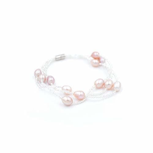 Product Jfoier women bracelrts Pulseras de Perlas Naturales para Mujer