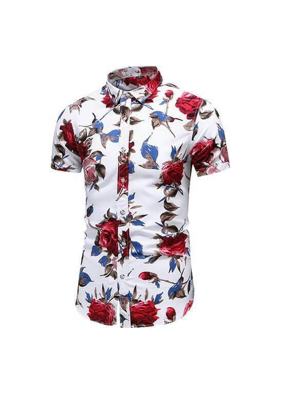 Moda Camisa Floral 