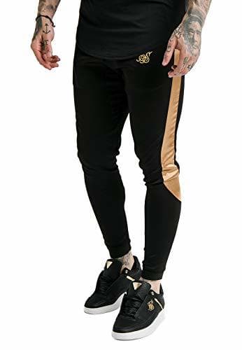 Producto Sik Silk de los Hombres Alcance Joggers de Pista de Panel Satinado