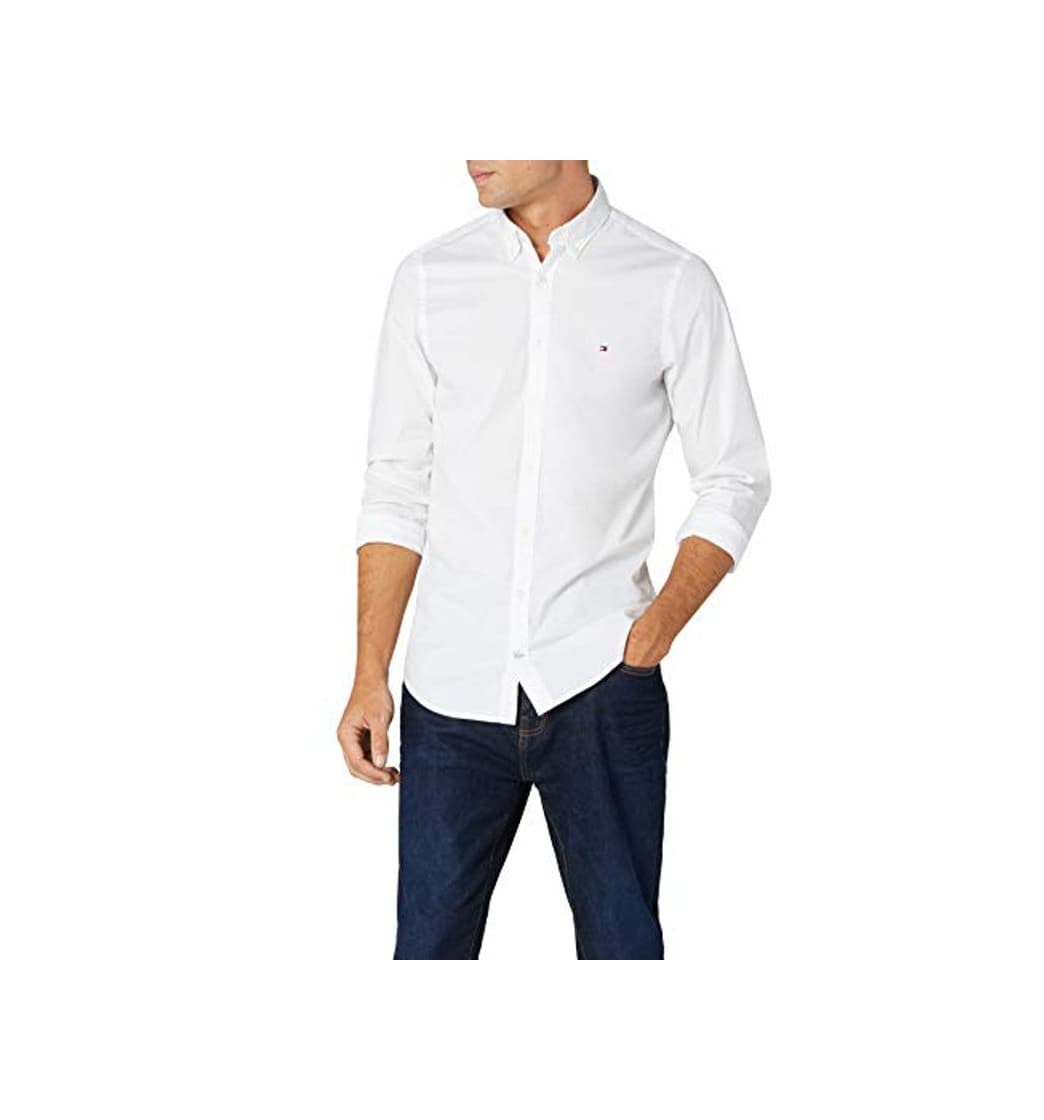 Producto Tommy Hilfiger Core Stretch Slim Poplin Shirt Camisa, Blanco