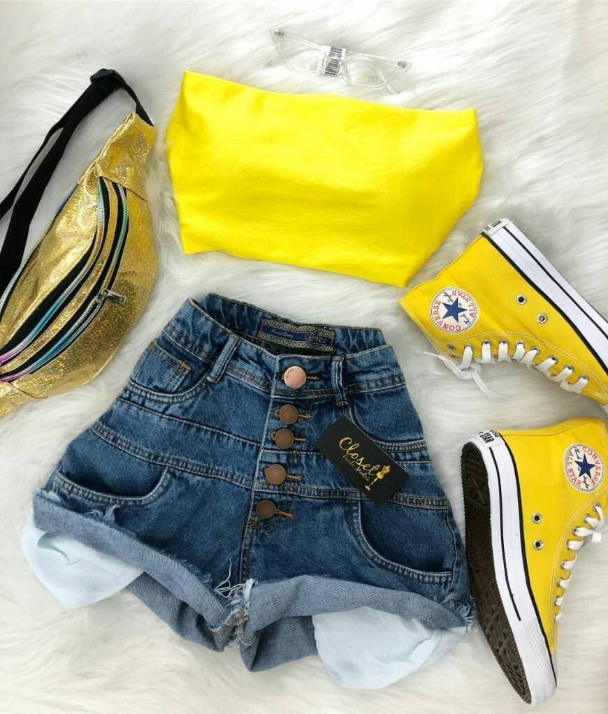 Fashion Look amarelo 