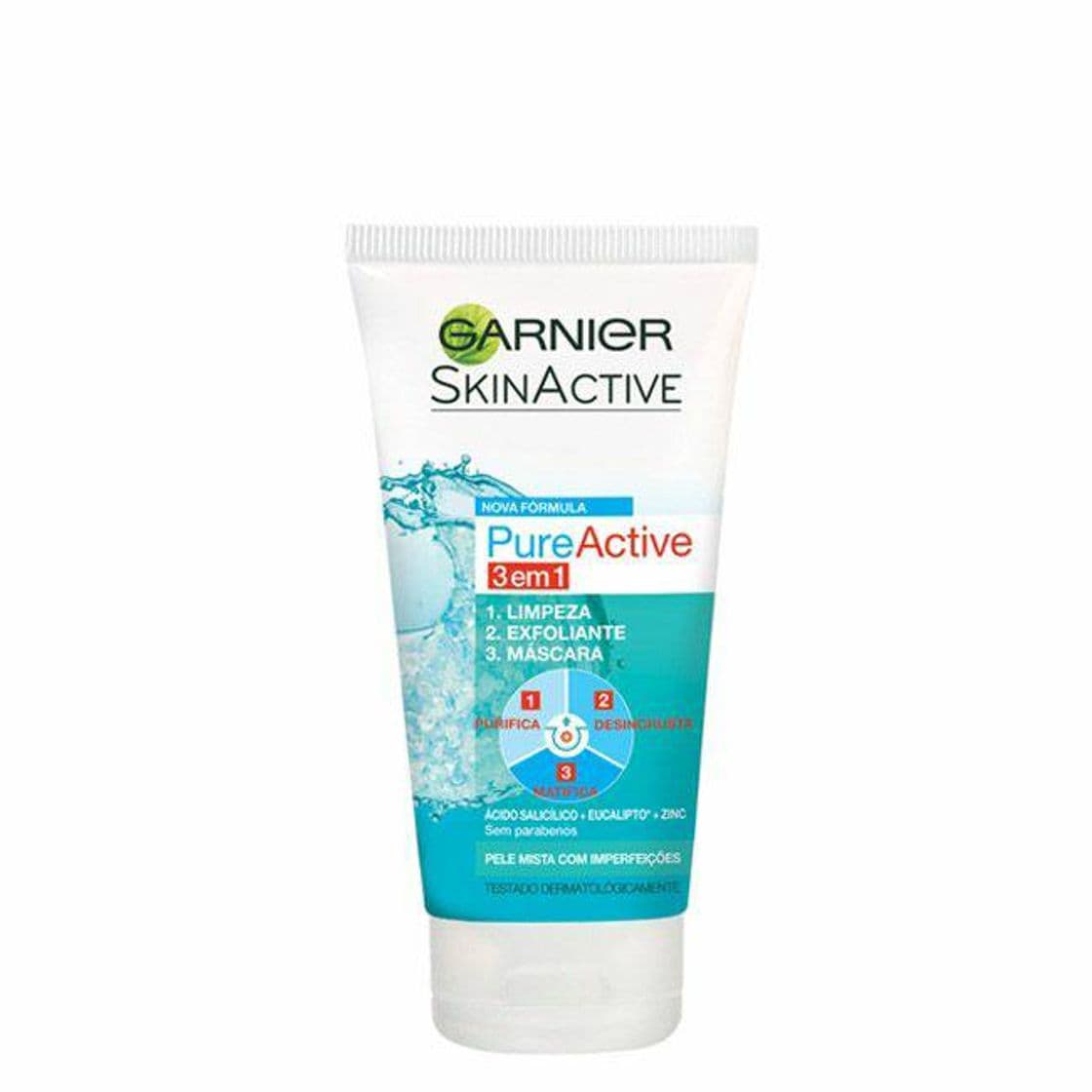 Moda Garnier Pure Active Máscara Purificante 3-em-1 150ml