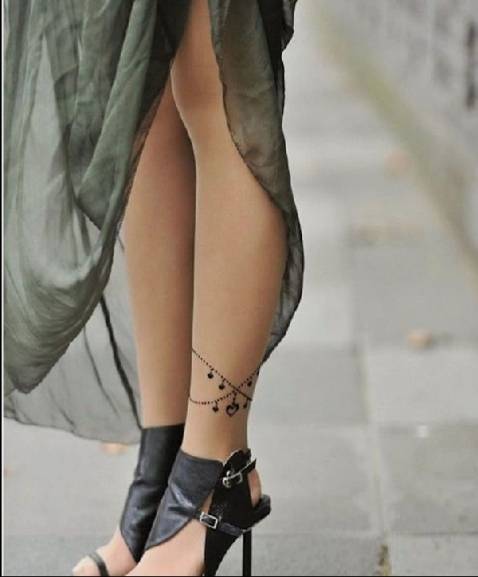 Fashion ankle tattoo 👠