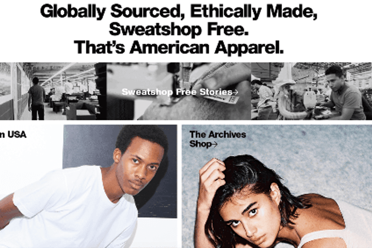 Fashion American Apparel: Ethically Made - Sweatshop Free