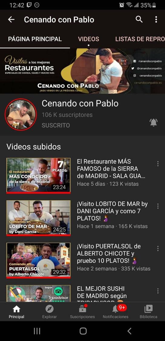 Fashion Youtuber: Cenando con pablo