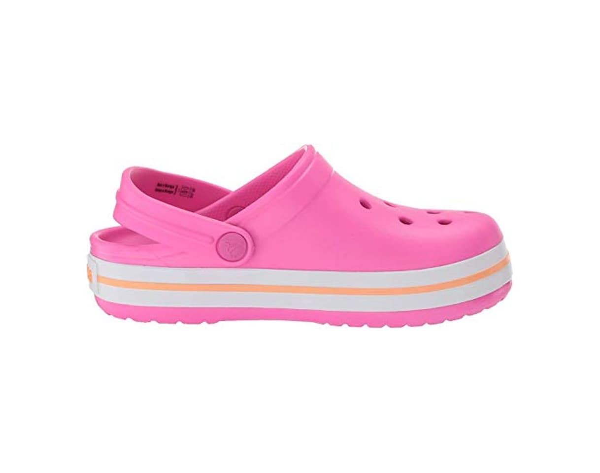 Moda Crocs Crocband Clog K, Zuecos con Correa Trasera Unisex-Bambini, Rosa