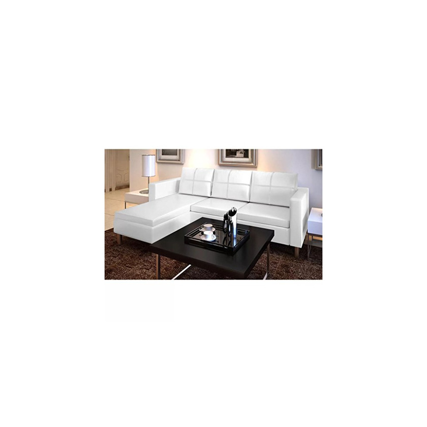 Product UnfadeMemory Sofá de 3 Plazas con Chaise Longe,Sofá de Salon,Decoración de Hogar,Cojines