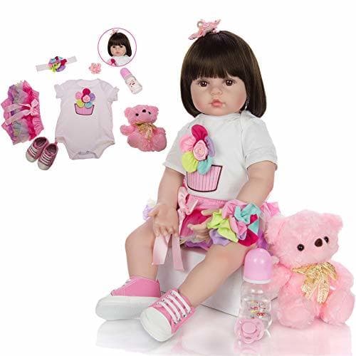 Product 60cm de silicona suave muñeca renacida del bebé 24" Bebe Juguetes recién