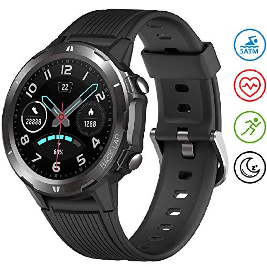 Producto UMIDIGI Uwatch GT Reloj Inteligente Smartwatch 5ATM Impermeable con Cronómetro Pulsera Actividad