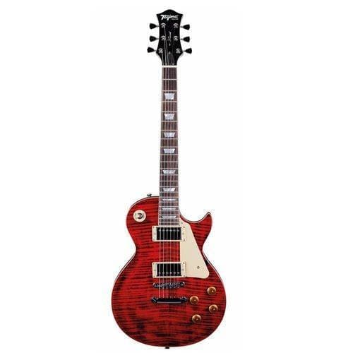 Moda Guitarra Tagima Les Paul com Case TLP Flamed cor Transparent