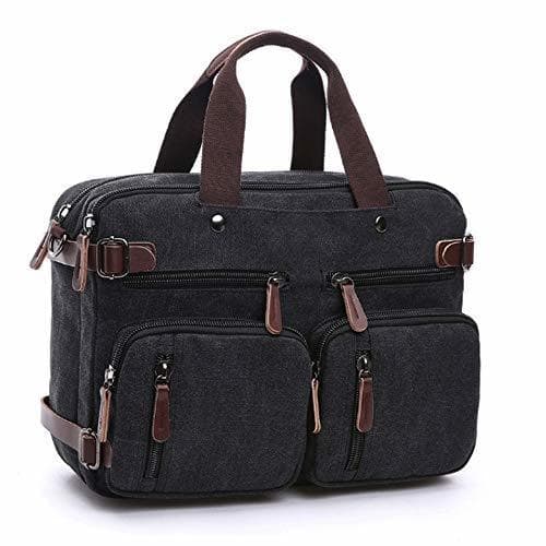 Product SHS Lona Vintage Maletín Mochila Bolsas para portátiles de Negocios Trabajo para