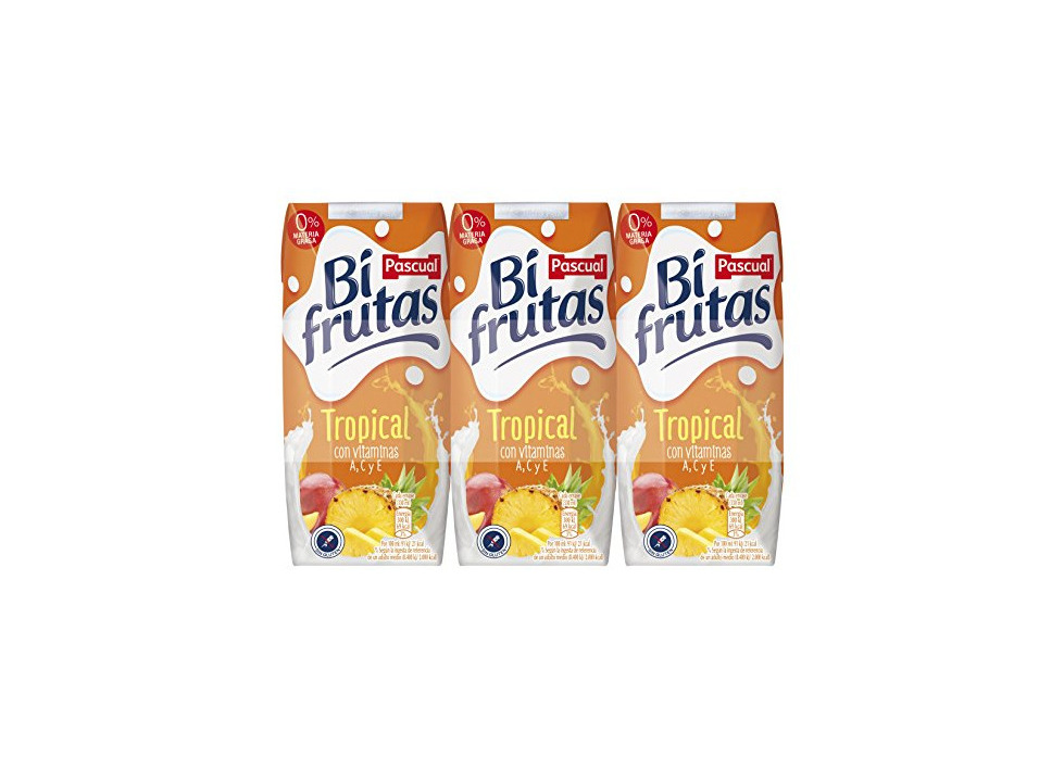 Producto Bifrutas Tropical refresco con Leche y Zumo de Frutas - Pack de