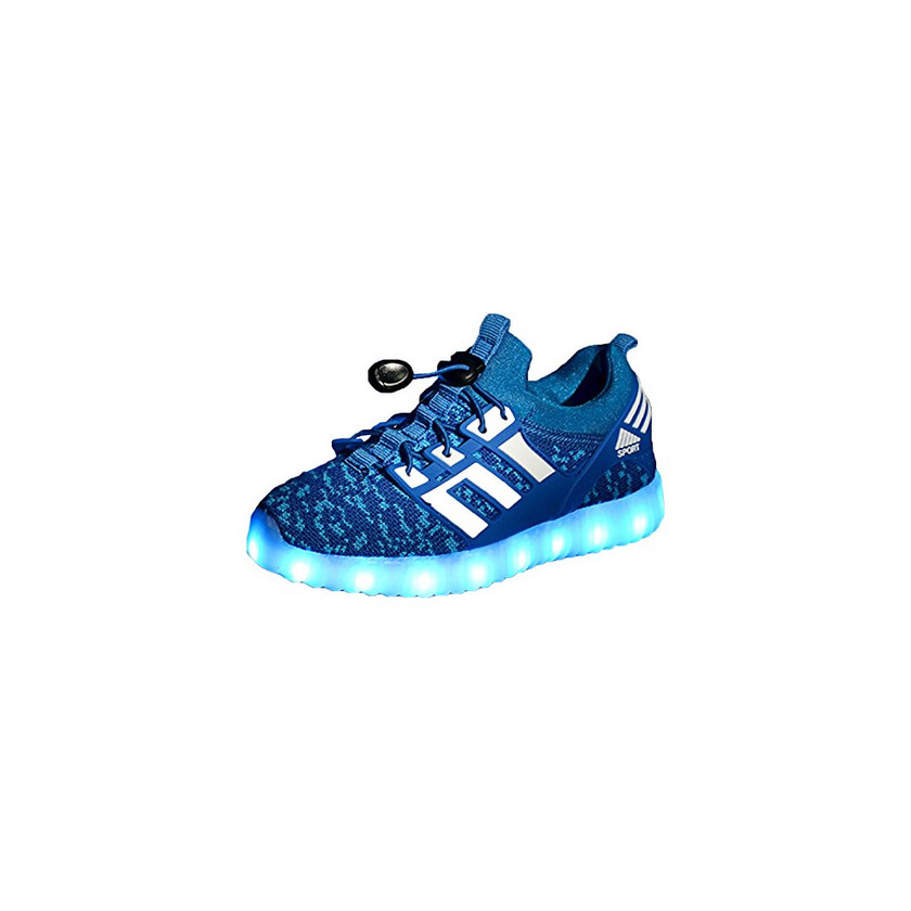 Product Yeeper LED Zapatillas de 7 Colores de Luces con USB de Carga