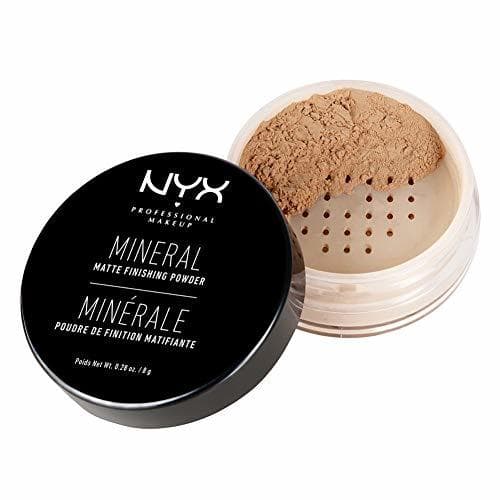 Belleza NYX Professional Makeup Polvos fijadores Mineral Finishing Powder, Polvos sueltos, Acabado mate,