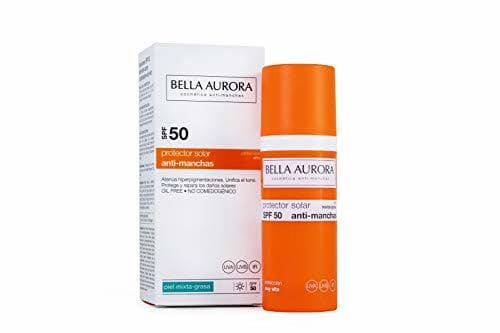 Belleza Bella Aurora Gel-Crema Solar Anti-Manchas Para Piel Mixta-Grasa SPF 50