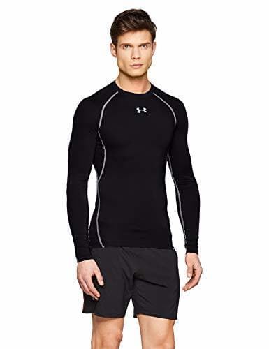 Lugar Under Armour UA Heatgear Long Sleeve Camiseta De Manga Larga, Hombre, Negro