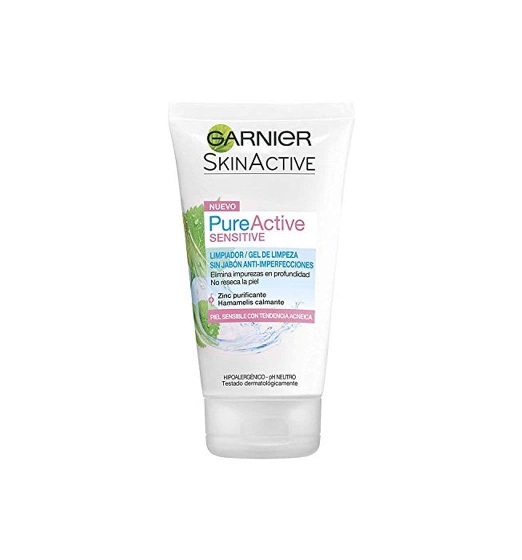 Product Garnier Skin Active Pure Active Sensitive Limpiador sin Jabón Anti-Imperfecciones para Pieles