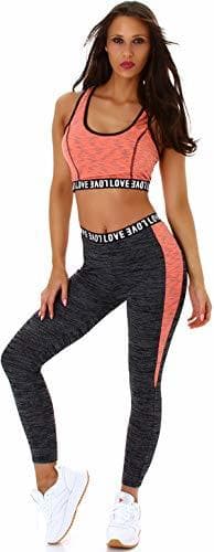 Product StyleLightOne Top & High-Waist Leggings Fitness Set Deporte Tiempo Libre Bicolor Stretch