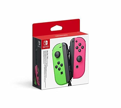 Electronic Nintendo - Set De Dos Mandos Joy-Con, Color Verde Neón / Rosa