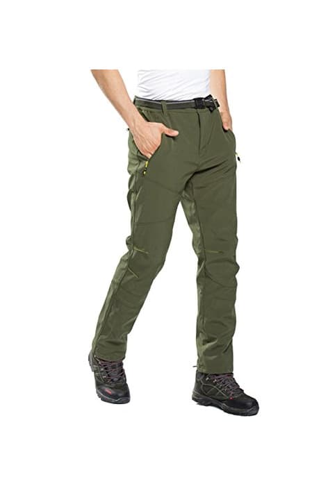 Producto Pantalones de Trekking Hombre Pantalon Softshell de Montaña Mujer Pantalones Impermeables a