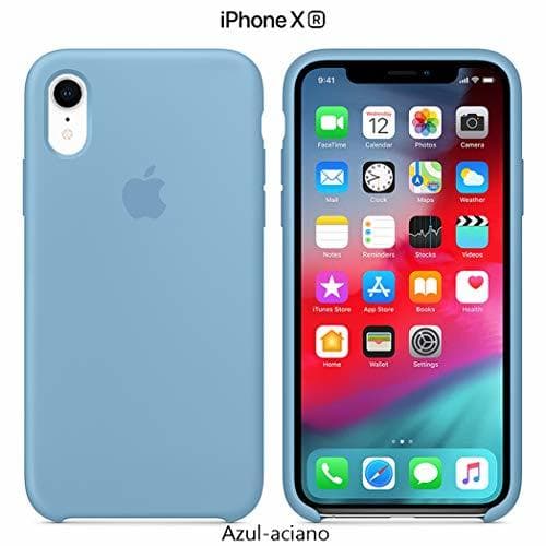 Product Funda Silicona para iPhone XR Silicone Case, Logo Manzana, Textura Suave, Forro