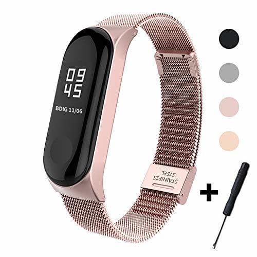 Product Mi Band 3 Correa de Metal BDIG Pulsera para Xiaomi Mi Band