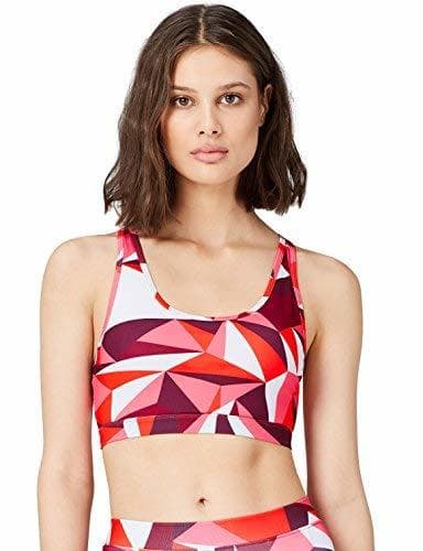 Producto Activewear Sujetador Deportivo con Estampado y Tiras Cruzadas Mujer, Rojo