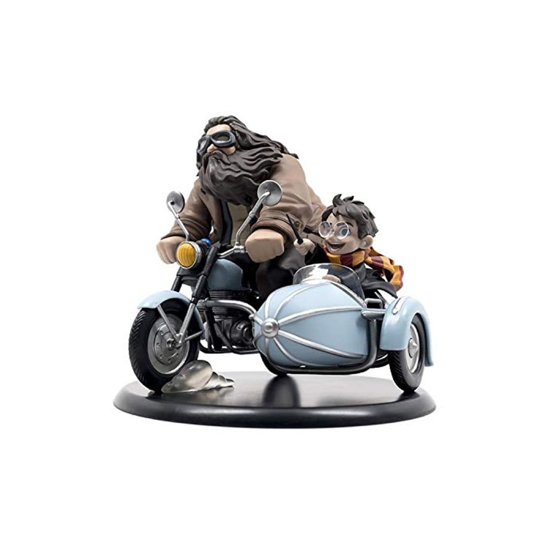 Producto Quantum Mechanix- Figura QFIG Harry Potter Harry & Hagrid, Multicolor