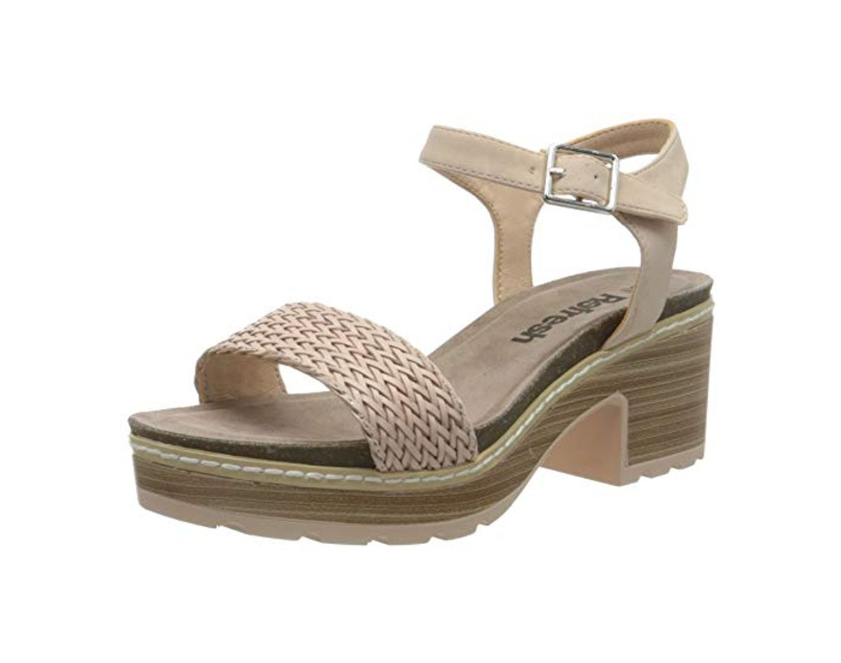 Product Refresh 69500.0, Sandalias con Plataforma para Mujer, Rosa