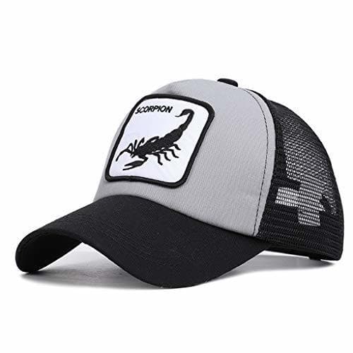 Home osfanersty Unisex Fresco Escorpión Animal Bordado Parche Gorra De Béisbol Color De