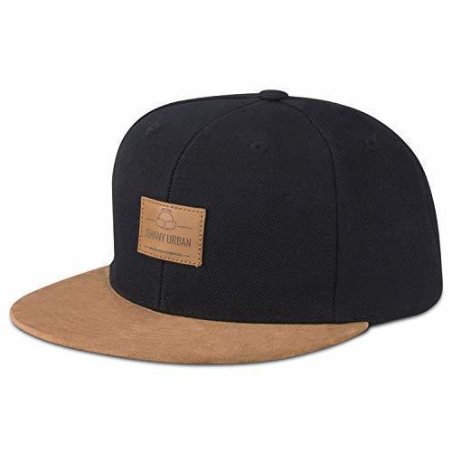 Fashion Johnny Urban Gorra para Hombre y Mujer Negro/Marrón Dean Gorro Hecho Elegante