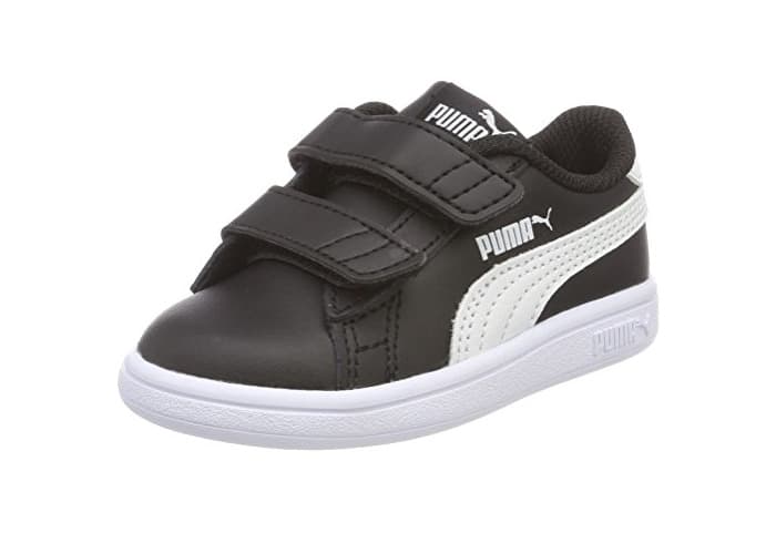 Moda Puma Smash V2 L V Inf, Zapatillas Unisex Niños, Negro