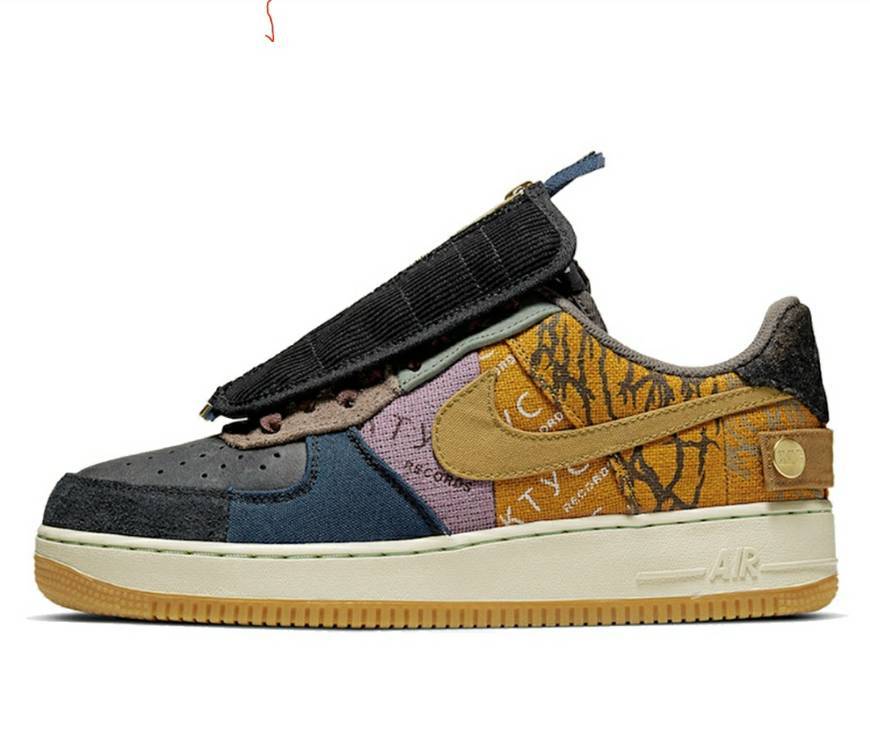 Moda Nike x Travis Scott Air Force AF 1 Low Cactus Jack 'Fossil' 