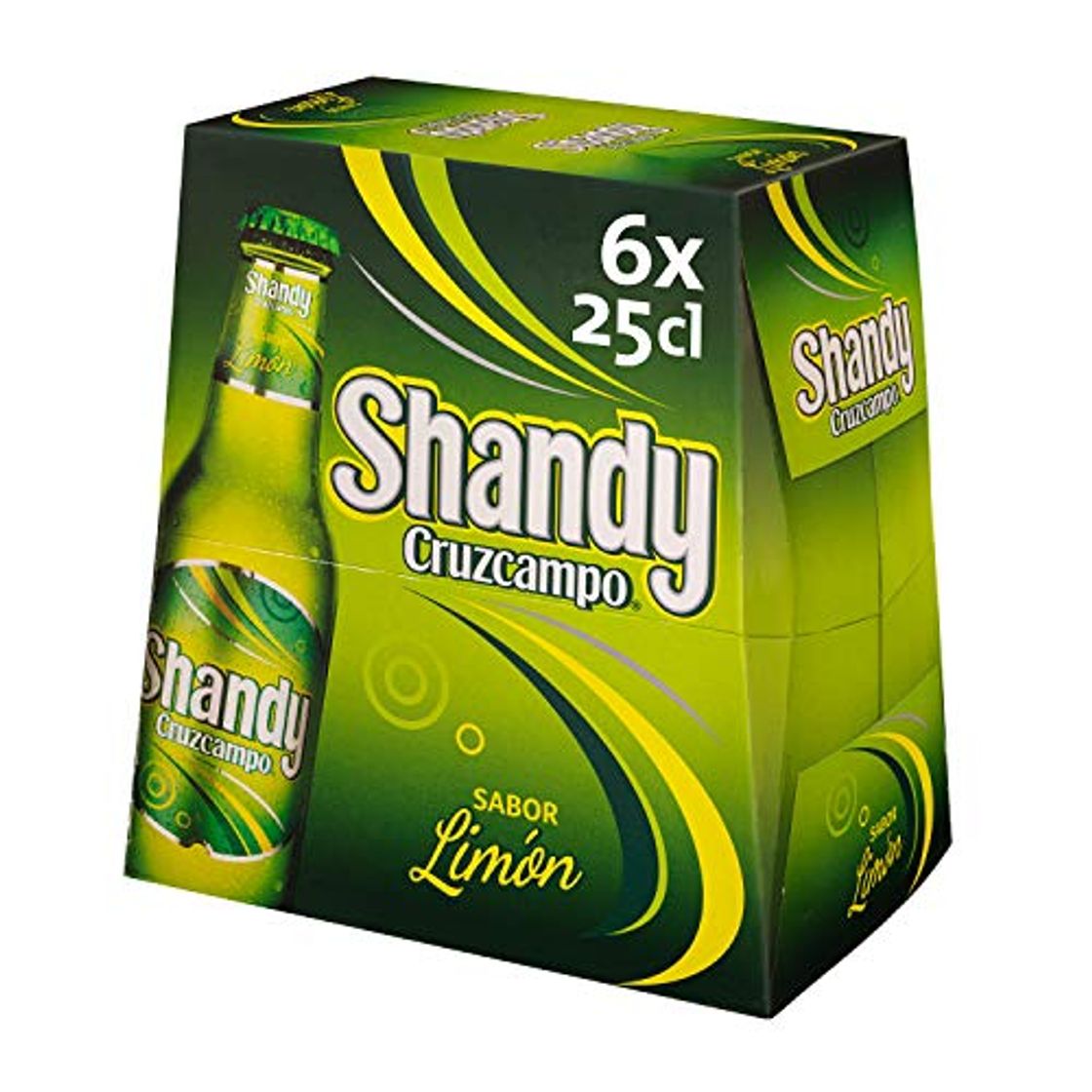 Producto Cruzcampo Shandy Limón Cerveza - Pack de 6 Botellas x 250 ml