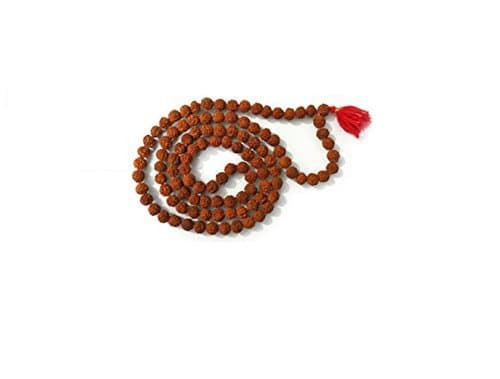 Place Rudraksha Japa Mala - Collar de oraciones de alta calidad con 108