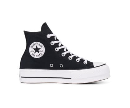 Fashion Converse Chuck Taylor CTAS Lift Hi, Zapatillas para Mujer, Negro