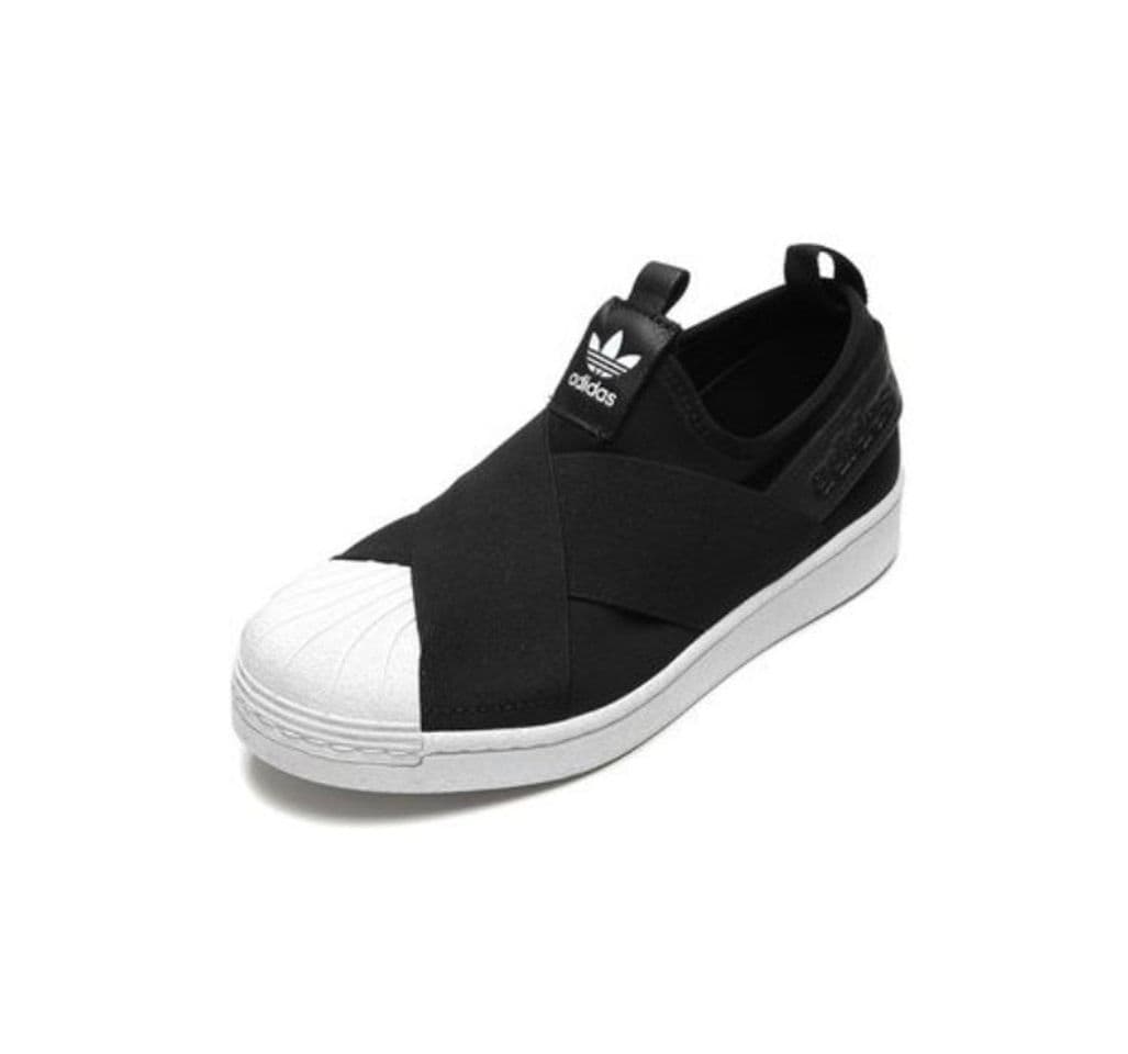 Fashion Tênis adidas Originals Superstar Slip on W Preto - Dafiti