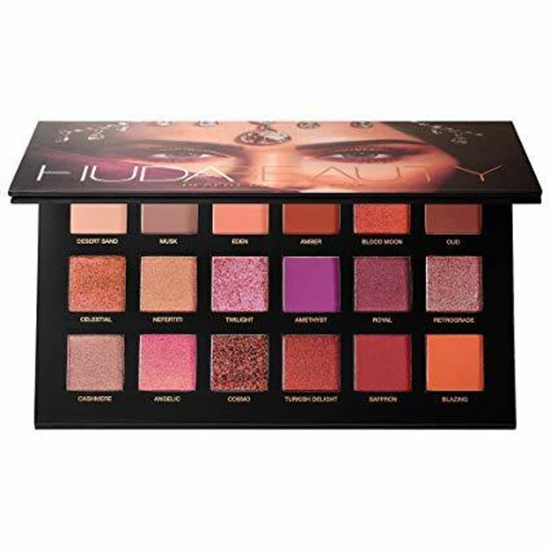 Belleza Paleta de sombras de ojos 18 colores HUDA Desert Dusk Palette