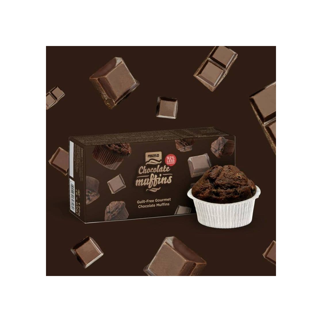 Product Prozis Chocolate Muffins Low Sugar 2x60g