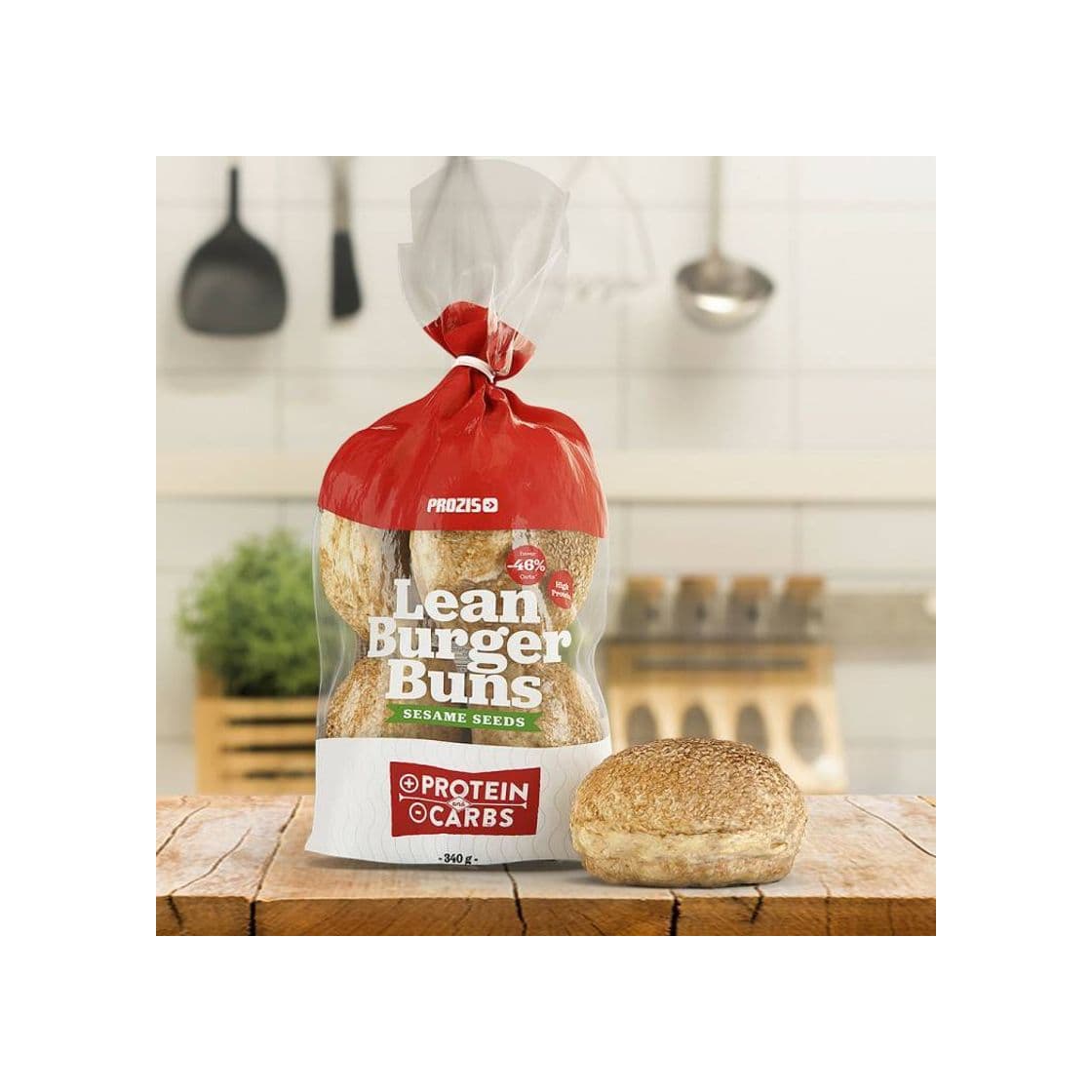 Product Prozis Lean Burger Buns Sesame Seeds 340g