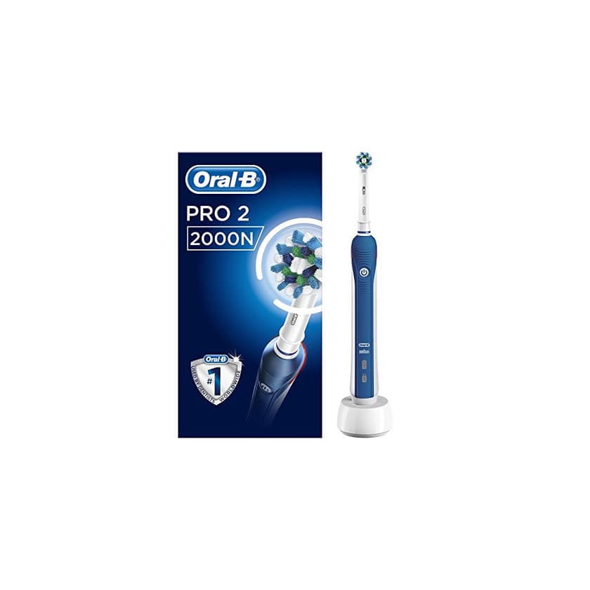 Beauty Oral-B PRO 2 2000N CrossAction - Cepillo Eléctrico Recargable con Tecnología de