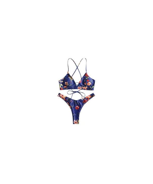 Producto Bikini Zaful azul gold