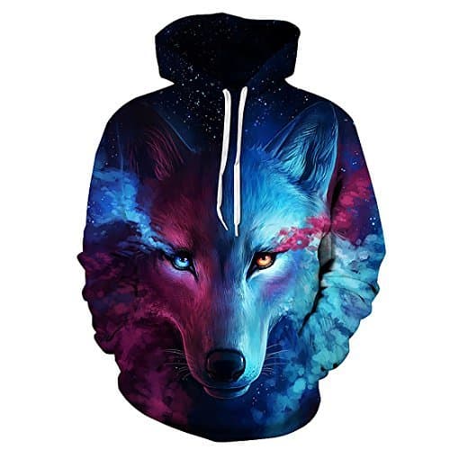 Fashion Hombre Unisex 3D Impreso Arte Suéter Cuello Redondo Sudadera con Capucha de