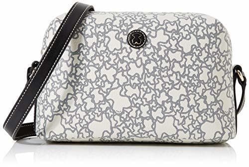 Producto Tous K Mini, Bolso Bandolera para Mujer, Beige/Negro, 24x15x9 cm